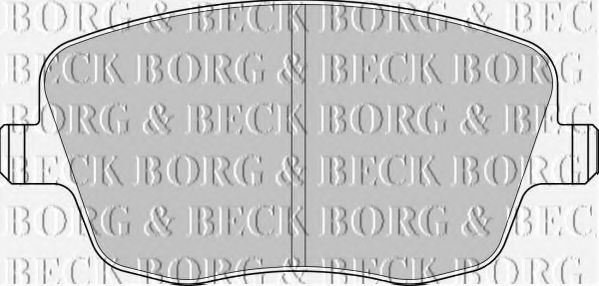BORG & BECK BBP1825 Тормозные колодки BORG & BECK для SKODA