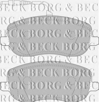 BORG & BECK BBP1826 Тормозные колодки BORG & BECK для LANCIA