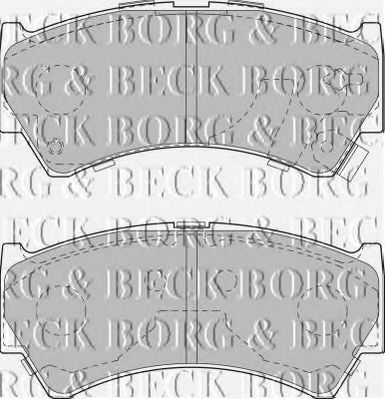 BORG & BECK BBP1827 Тормозные колодки BORG & BECK для SUZUKI
