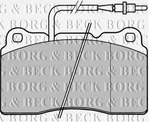 BORG & BECK BBP1829 Тормозные колодки BORG & BECK для PEUGEOT