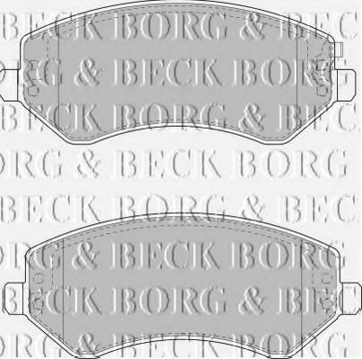BORG & BECK BBP1830 Тормозные колодки BORG & BECK для CHRYSLER