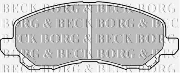 BORG & BECK BBP1831 Тормозные колодки BORG & BECK для MITSUBISHI