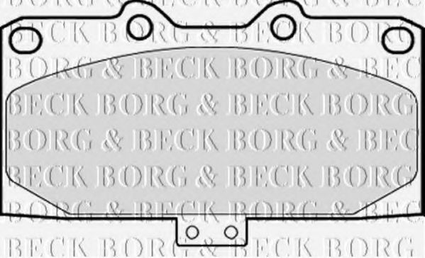 BORG & BECK BBP1832 Тормозные колодки BORG & BECK для SUBARU