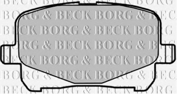 BORG & BECK BBP1835 Тормозные колодки BORG & BECK для TOYOTA