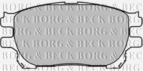 BORG & BECK BBP1836 Тормозные колодки BORG & BECK для TOYOTA