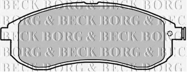 BORG & BECK BBP1840 Тормозные колодки BORG & BECK для MITSUBISHI