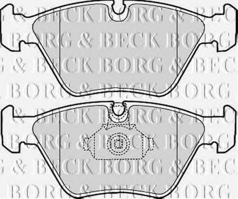 BORG & BECK BBP1843 Тормозные колодки BORG & BECK для BMW
