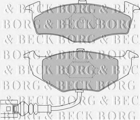 BORG & BECK BBP1846 Тормозные колодки BORG & BECK для SKODA
