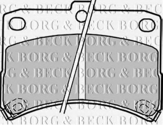 BORG & BECK BBP1847 Тормозные колодки BORG & BECK для DAIHATSU