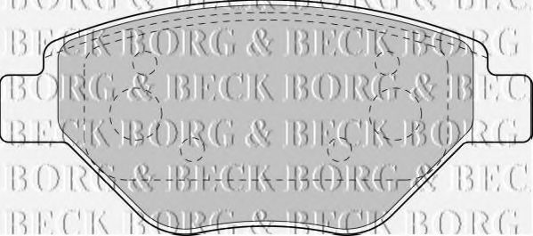 BORG & BECK BBP1851 Тормозные колодки BORG & BECK для RENAULT