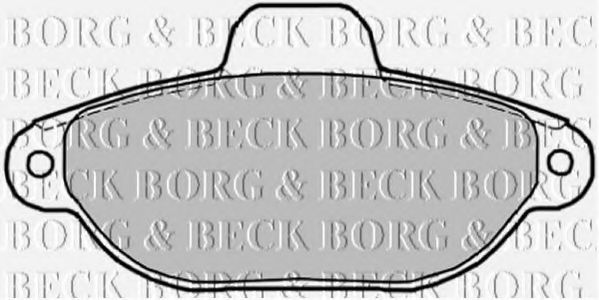 BORG & BECK BBP1852 Тормозные колодки BORG & BECK для FIAT