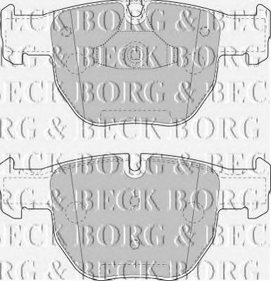 BORG & BECK BBP1853 Тормозные колодки BORG & BECK для LAND ROVER