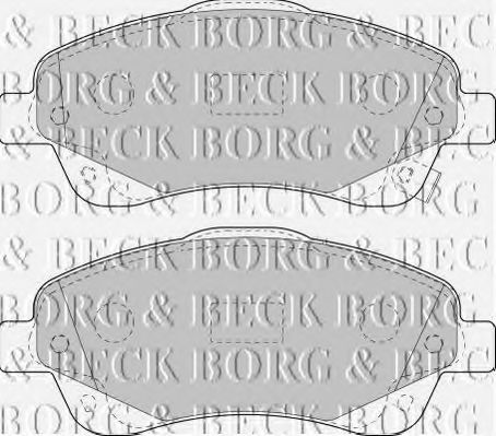 BORG & BECK BBP1854 Тормозные колодки BORG & BECK для TOYOTA