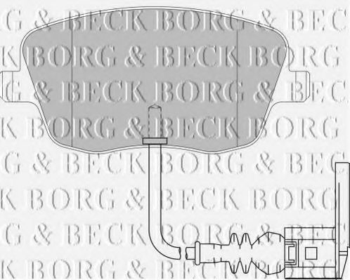 BORG & BECK BBP1855 Тормозные колодки BORG & BECK для SKODA