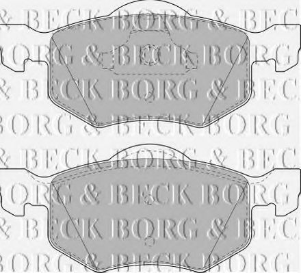 BORG & BECK BBP1858 Тормозные колодки BORG & BECK для MAZDA