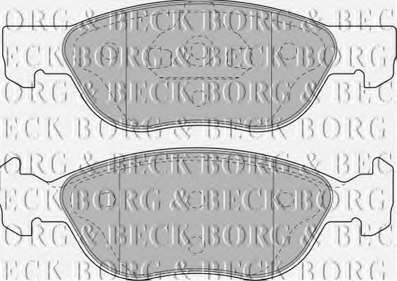 BORG & BECK BBP1859 Тормозные колодки BORG & BECK для FIAT