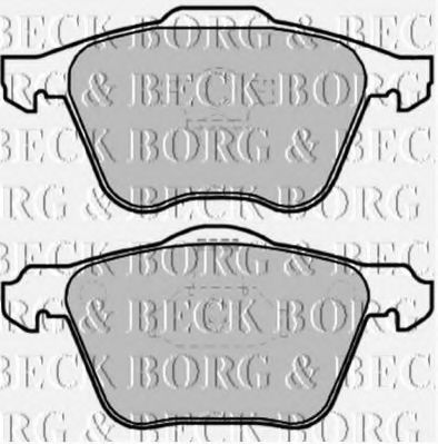 BORG & BECK BBP1861 Тормозные колодки BORG & BECK для VOLVO