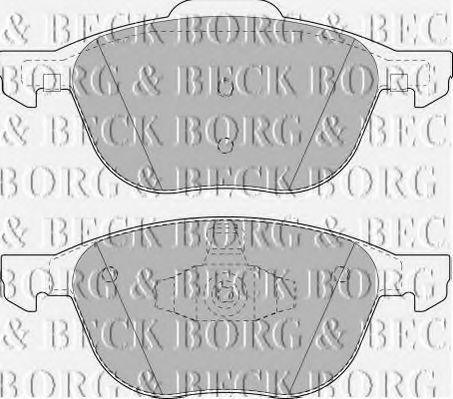 BORG & BECK BBP1864 Тормозные колодки для FORD ECOSPORT