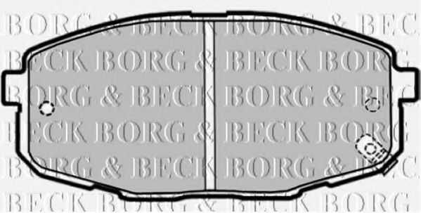 BORG & BECK BBP1868 Тормозные колодки BORG & BECK для KIA
