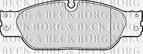 BORG & BECK BBP1869 Тормозные колодки BORG & BECK для JAGUAR