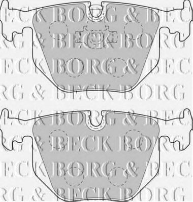 BORG & BECK BBP1871 Тормозные колодки BORG & BECK для BMW