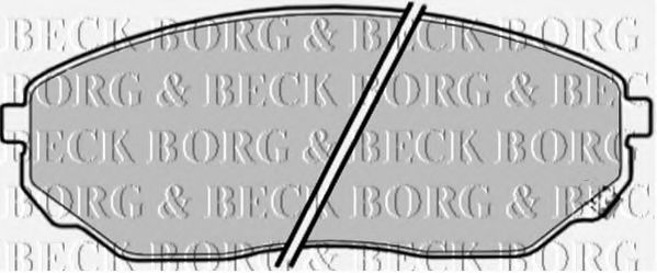 BORG & BECK BBP1874 Тормозные колодки BORG & BECK для KIA