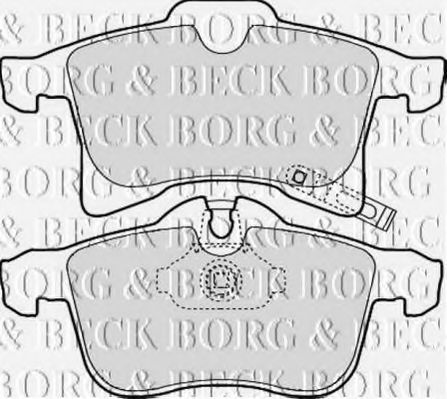BORG & BECK BBP1875 Тормозные колодки BORG & BECK для OPEL