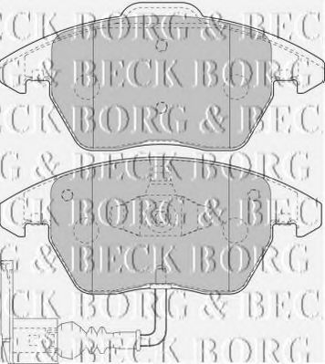 BORG & BECK BBP1876 Тормозные колодки BORG & BECK для AUDI