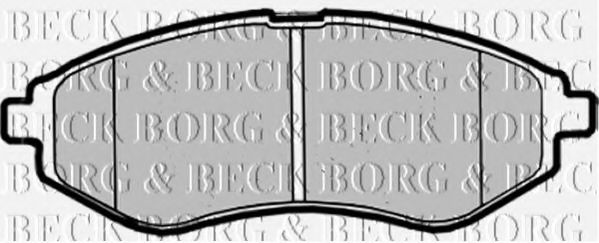 BORG & BECK BBP1879 Тормозные колодки BORG & BECK для DAEWOO