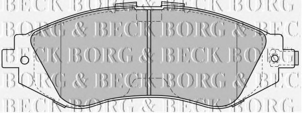BORG & BECK BBP1881 Тормозные колодки BORG & BECK для DAEWOO