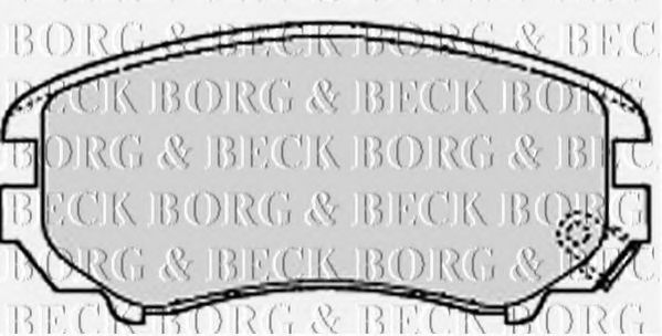 BORG & BECK BBP1884 Тормозные колодки для KIA SPORTAGE