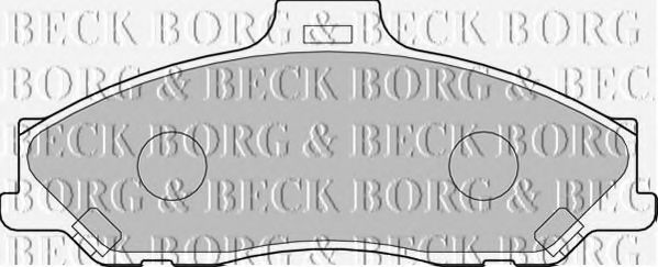 BORG & BECK BBP1887 Тормозные колодки BORG & BECK для MAZDA