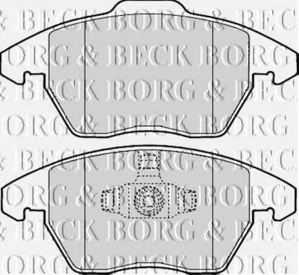 BORG & BECK BBP1888 Тормозные колодки BORG & BECK для SKODA CITIGO