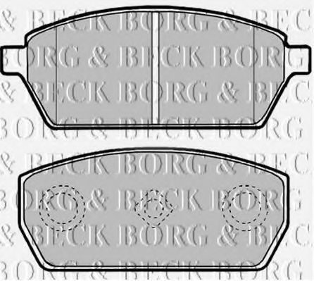 BORG & BECK BBP1890 Тормозные колодки BORG & BECK для SUZUKI