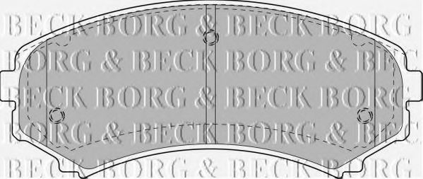BORG & BECK BBP1891 Тормозные колодки BORG & BECK для MAZDA