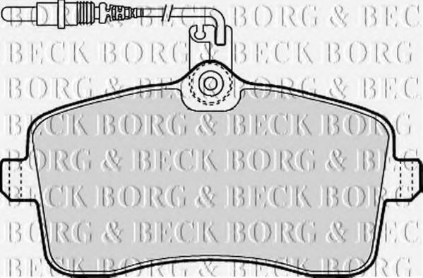 BORG & BECK BBP1897 Тормозные колодки BORG & BECK для PEUGEOT