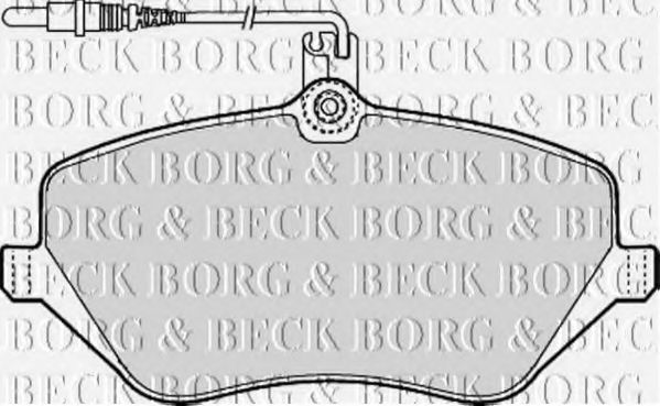 BORG & BECK BBP1898 Тормозные колодки BORG & BECK для PEUGEOT