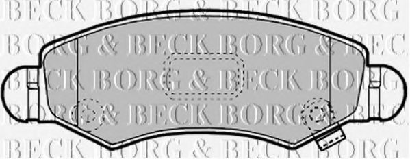 BORG & BECK BBP1900 Тормозные колодки BORG & BECK для SUZUKI