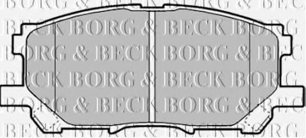 BORG & BECK BBP1901 Тормозные колодки BORG & BECK для LEXUS