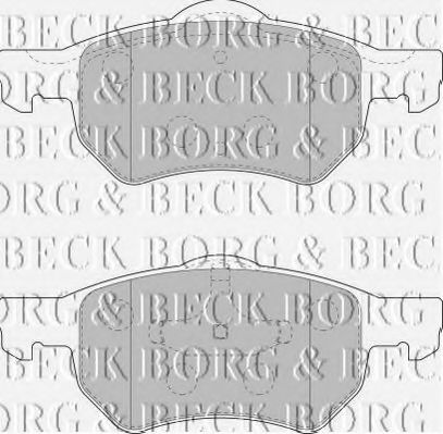 BORG & BECK BBP1902 Тормозные колодки BORG & BECK для CHRYSLER