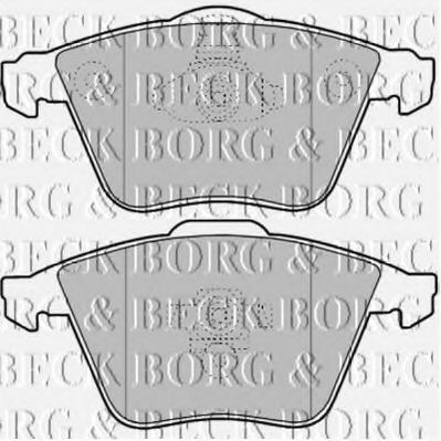BORG & BECK BBP1903 Тормозные колодки BORG & BECK для OPEL
