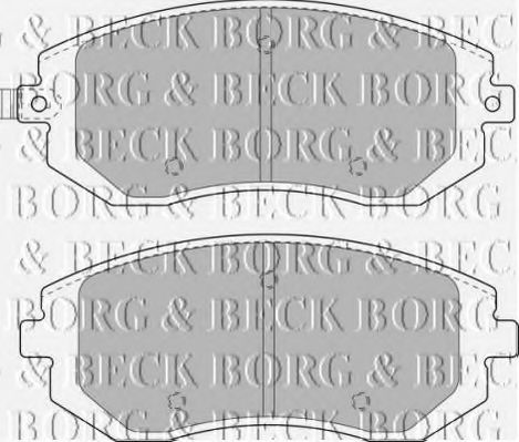 BORG & BECK BBP1905 Тормозные колодки BORG & BECK для SUBARU