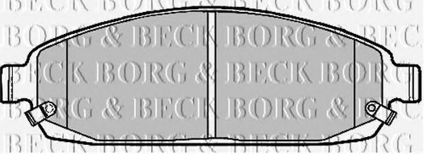 BORG & BECK BBP1911 Тормозные колодки BORG & BECK для JEEP