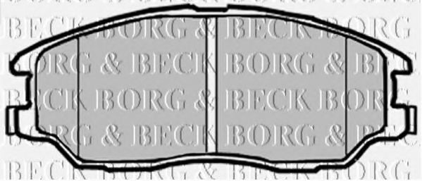 BORG & BECK BBP1912 Тормозные колодки для SSANGYONG RODIUS