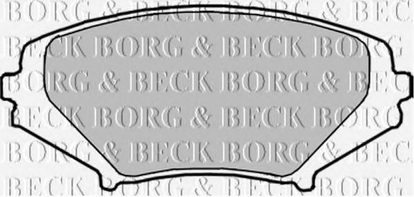 BORG & BECK BBP1915 Тормозные колодки BORG & BECK для MAZDA