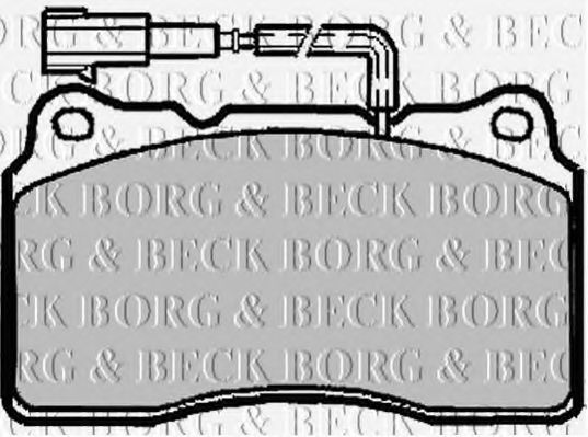 BORG & BECK BBP1918 Тормозные колодки BORG & BECK для ALFA ROMEO