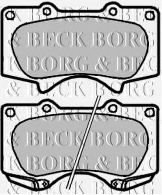 BORG & BECK BBP1927 Тормозные колодки BORG & BECK для MITSUBISHI