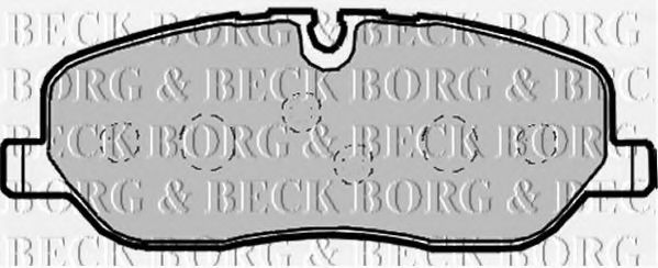 BORG & BECK BBP1929 Тормозные колодки BORG & BECK для LAND ROVER