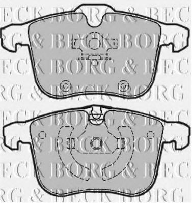 BORG & BECK BBP1942 Тормозные колодки для CADILLAC