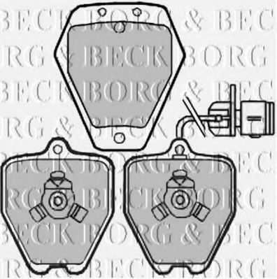 BORG & BECK BBP1944 Тормозные колодки BORG & BECK для AUDI
